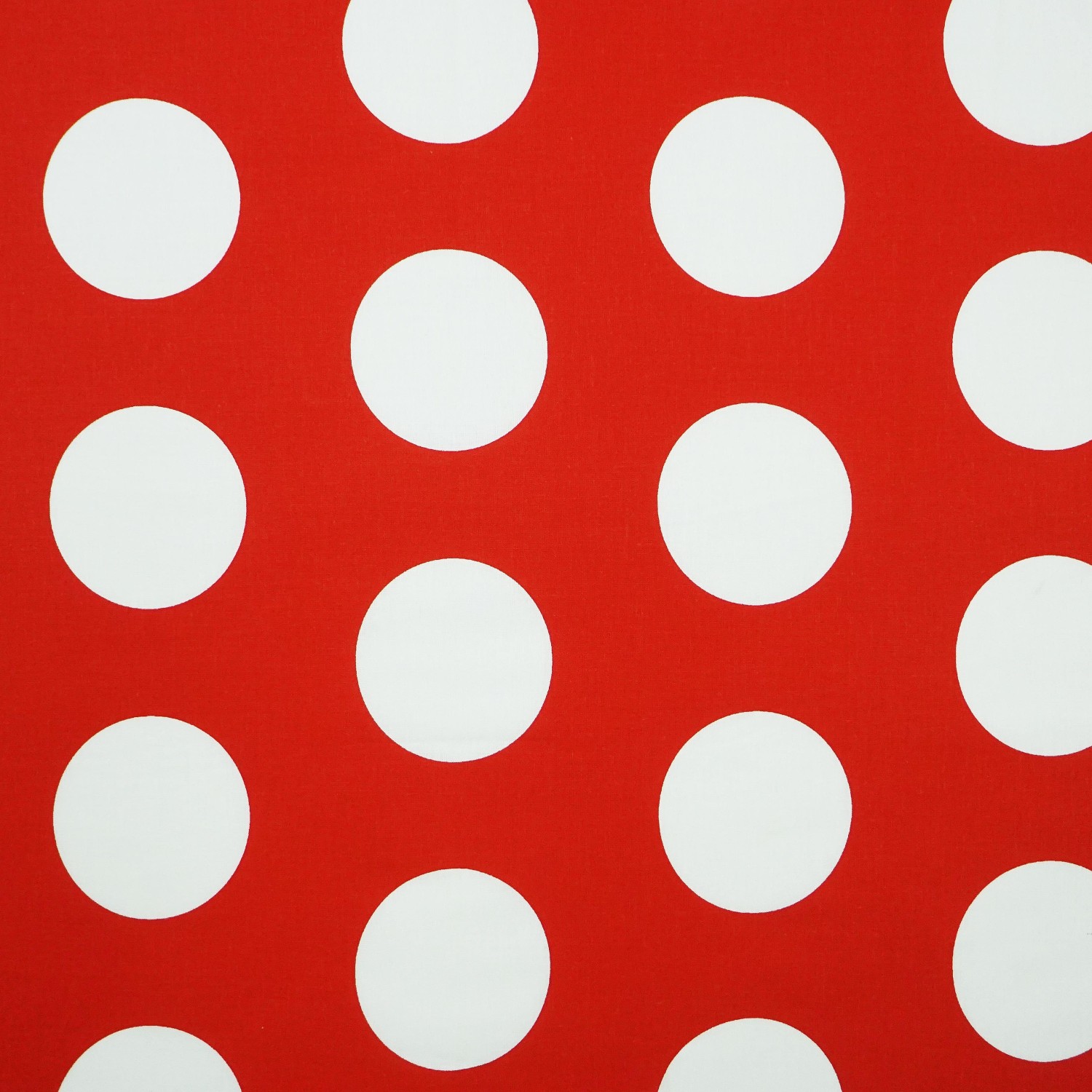 Látka metráž 100% bavlna delux Dots červené