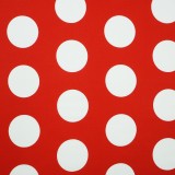 Látka metráž 100% bavlna delux Dots červené