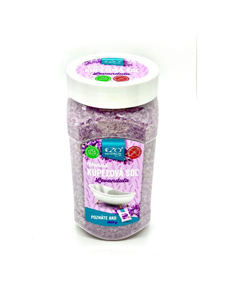 Soľ do kúpeľa s levanduľou 1200 g EZO Soľ do kúpeľa s levanduľou 1200 g EZO