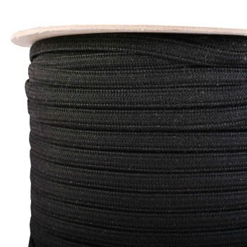 Tekstilna gumica crna širina 5 mm