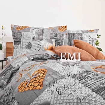 Zaos sive EMI pamučne posteljine