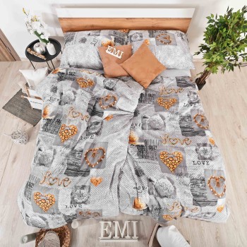 Zaos sive EMI pamučne posteljine