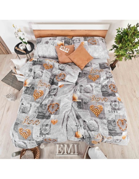 Zaos sive EMI pamučne posteljine