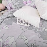 Kvalitetne flanelske plahte Violet EMI s motivom ružičastog cvijeća