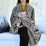 Svijetlosiva deka za sofu, dimenzija 150x200 cm | EMI