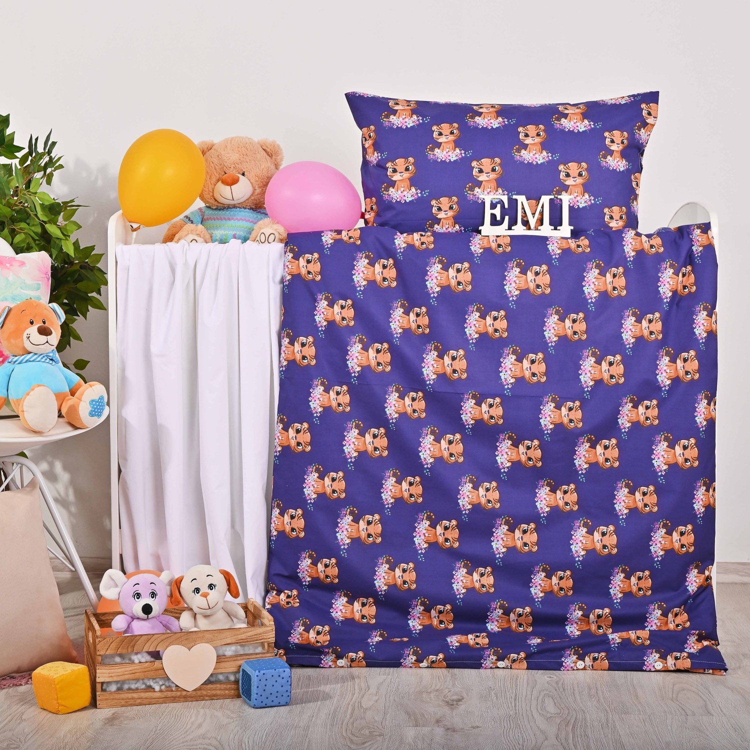 Dječja pamučna posteljina Tiger EMI