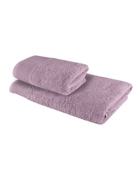 Set od 2 pamučna ručnika za kupanje i ručnika Bella, staroružičasta EMI