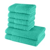 Set od 6 frotirnih ručnika Bella svijetlozelene boje, upijajući EMI