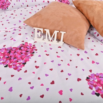 Pamučna posteljina Romance ljubičasta EMI