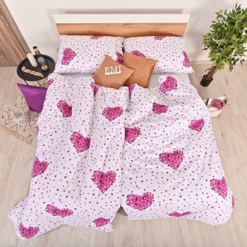 Pamučna posteljina Romance ljubičasta EMI