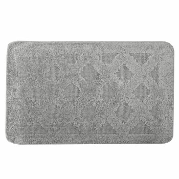 Kupaonski tepih sivo-crni 80x50 cm AWD