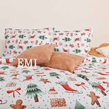 Božićna pamučna posteljina Felicitas EMI