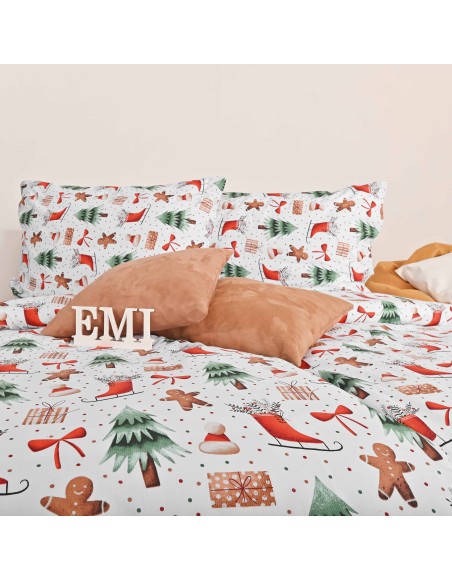 Božićna pamučna posteljina Felicitas EMI