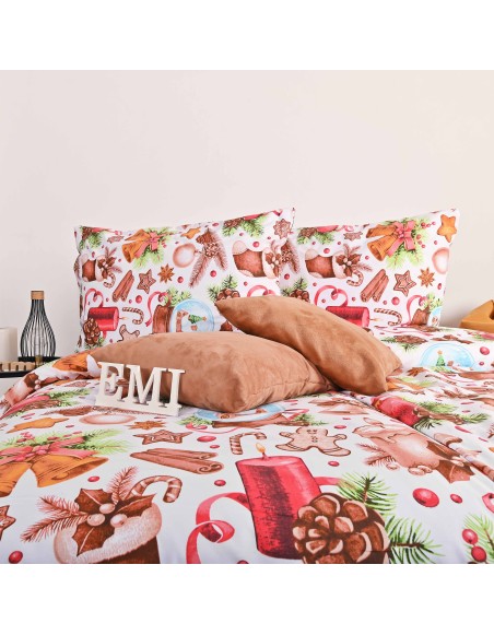 Božićna pamučna posteljina Rafael EMI