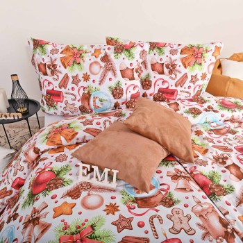 Božićna pamučna posteljina Rafael EMI