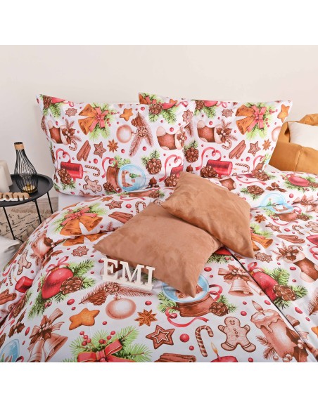 Božićna pamučna posteljina Rafael EMI