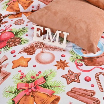 Božićna pamučna posteljina Rafael EMI