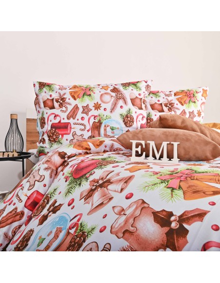 Božićna pamučna posteljina Rafael EMI