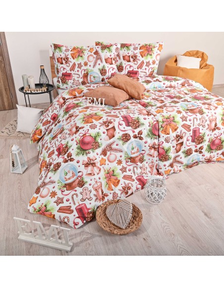 Božićna pamučna posteljina Rafael EMI