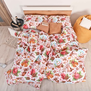 Božićna pamučna posteljina Rafael EMI