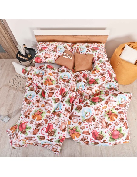 Božićna pamučna posteljina Rafael EMI