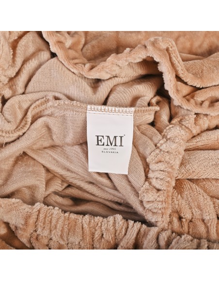 EMI smeđa posteljina od mikropliša