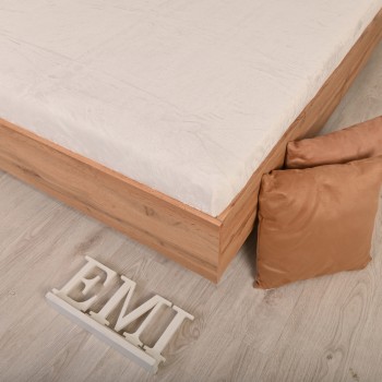 Mikroplišna plahta krem EMI