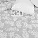 Linyi krep posteljina, siva EMI
