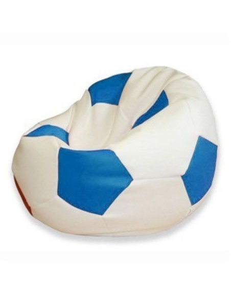 Bean bag nogometna lopta bijelo plava EMI