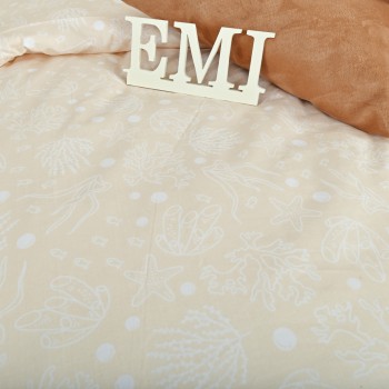 Pamučne plahte Morska krema EMI