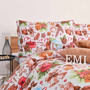 Božićna pamučna posteljina Rafael EMI