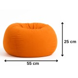 Lounger bean bag narančasta EMI - antilop vreća za sjedenje
