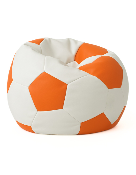 Bean bag nogometna lopta mala bijela narančasta EMI