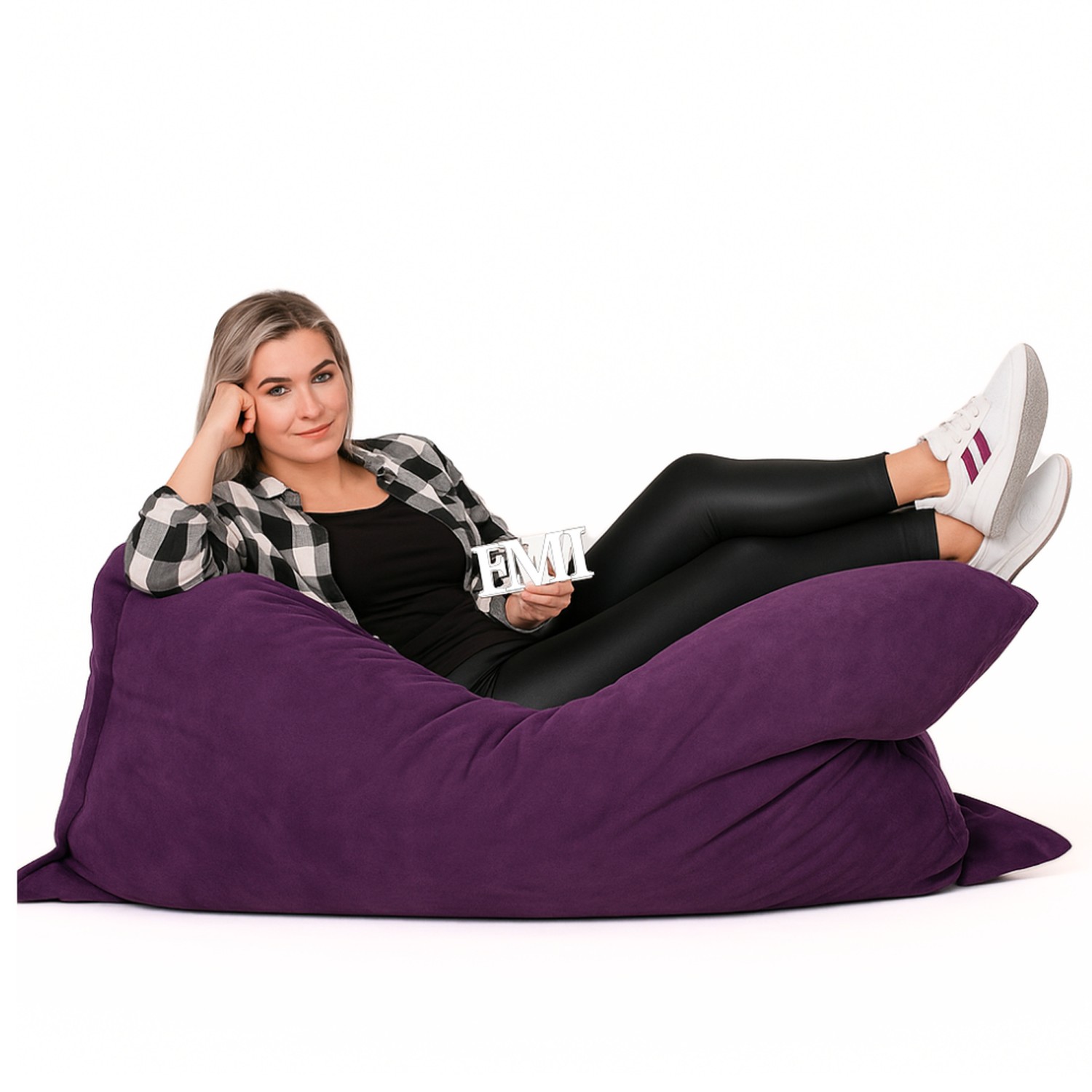 Jastuk bean bag ljubičasta antilop EMI