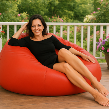 Lopta za bean bag crvena EMI