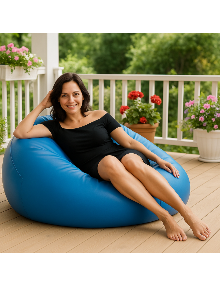 Plava loptica s vrećom za sjedenje EMI