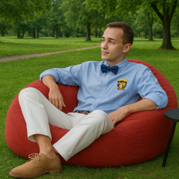 Lopta za beanbag crvena antilop crvena EMI