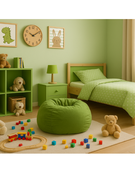 Lopta za beanbag zelena antilop zelena EMI