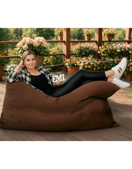 Jastuk bean bag tamno smeđi antilop EMI