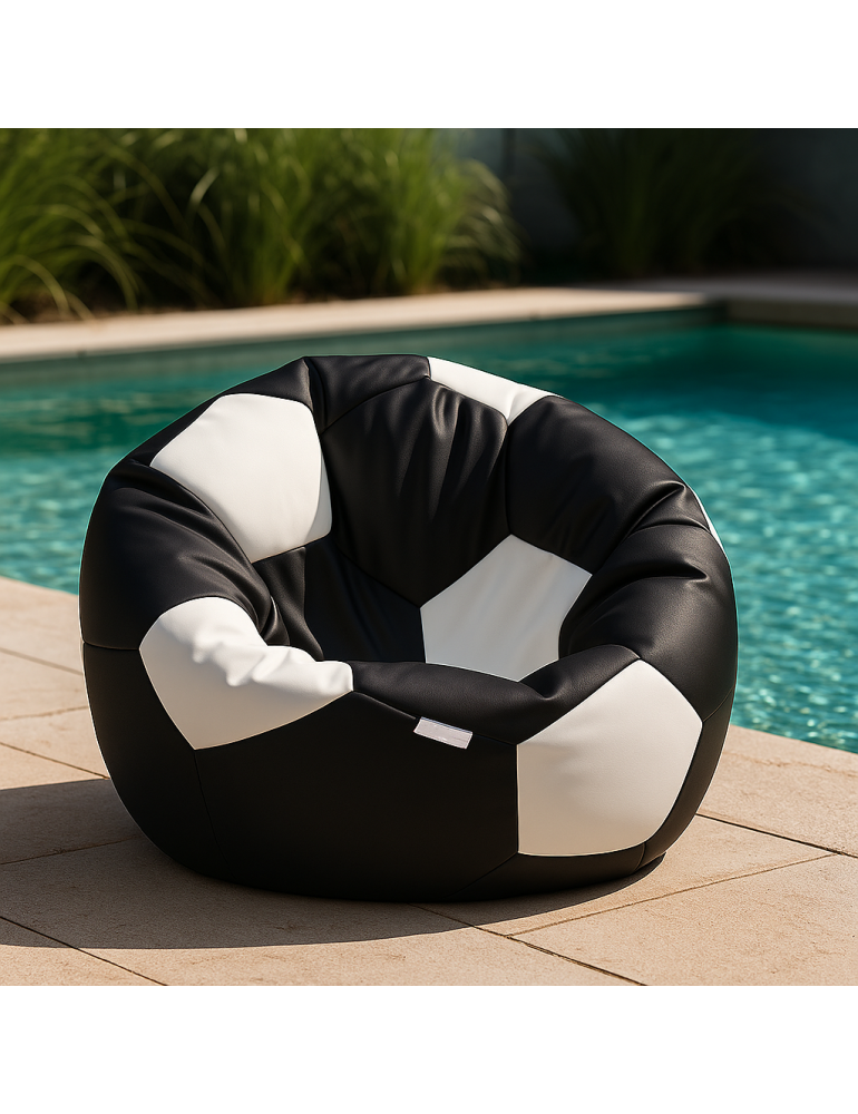 Crno-bijela nogometna lopta EMI