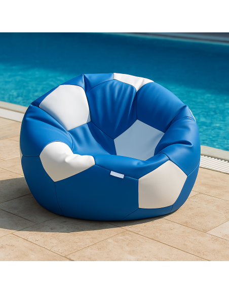 Bean bag nogometna lopta plavo-bijela EMI