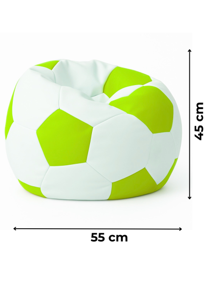 Bean bag nogometna lopta mala bijela limeta EMI