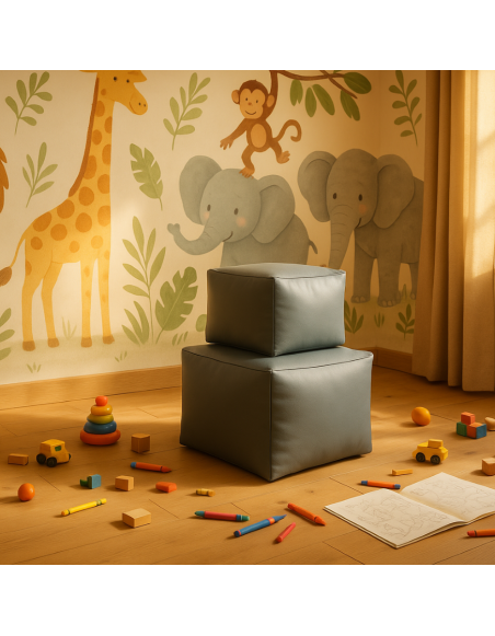 Bean bag stolac cube veliki sivi EMI