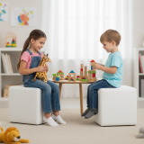 Bean bag stolac cube bijeli EMI