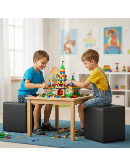 Bean bag stolac cube black EMI