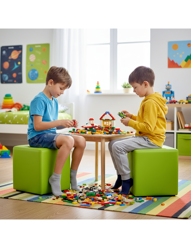 Bean bag stolac kocka limeta EMI Bean bag stolac kocka limeta EMI