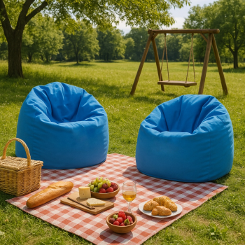 Bean bag kruška plava EMI