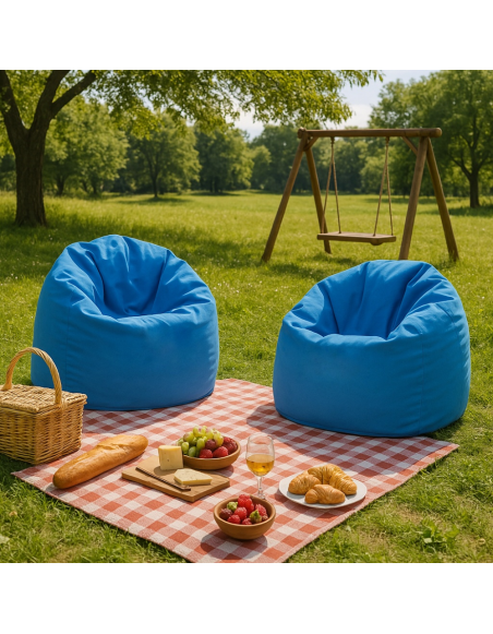 Bean bag kruška plava EMI