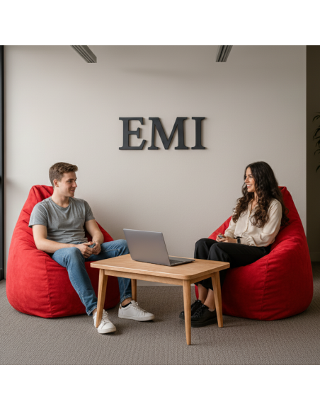 Bean bag kruška antilop crvena EMI