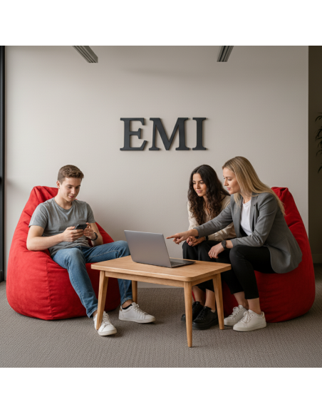 Bean bag kruška antilop crvena EMI